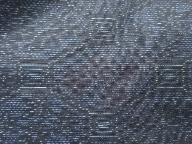 JAPANESE KIMONO / ANTIQUE KIMONO / SILK / DORO OSHIMA TSUMUGI / WOVEN FLORAL PLANTS